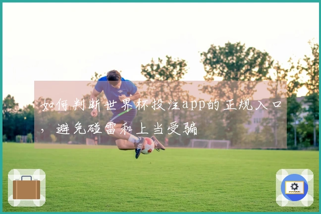 如何判断世界杯投注app的正规入口，避免碰雷和上当受骗
