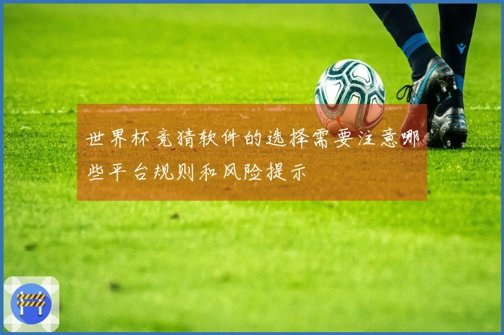 世界杯竞猜软件的选择需要注意哪些平台规则和风险提示